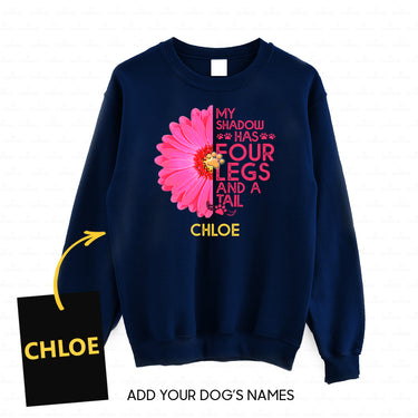 Personalized Dog Gift Idea - My Shadow Has 4 Legs And A Tail For Dog Lovers - Standard Crew Neck Sweatshirt